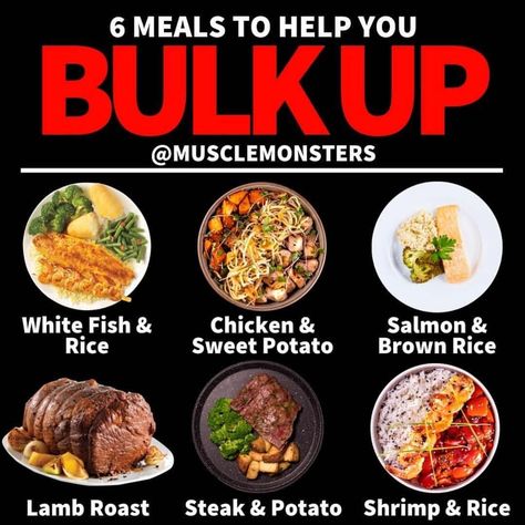 Here are a few different examples for anyone who's struggling to eat enough to gain weight and build muscle! Regular bulking is when one tries to pack on as much lean muscle mass as possible while moderately watching the amount of fat being consumed. For example, if I were trying to do a regular bulk, I would try to stay away from fast/junk foods. Clean bulking is basically when one tries to pack on as much lean muscle mass as possible while strictly watching the amount of fat being consumed. Meal Prep Weight Gain, Clean Bulking, Bulking Meal Plan, Muscle Gain Meal Plan, Bulking Meals, Diets For Picky Eaters, Top 10 Healthy Foods, Healthy Weight Gain Foods, Food To Gain Muscle