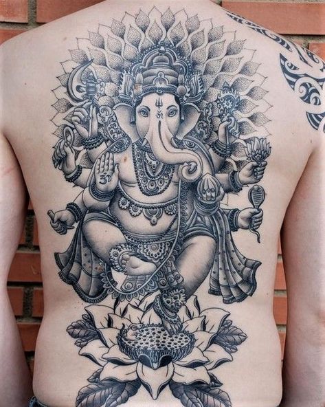 Tattoo Belly, Tato Irezumi, Henna Sleeve, Yogi Tattoo, Hindu Tattoos, Ganesh Tattoo, Hindu Tattoo, Polynesian Tattoos, Buddha Tattoos