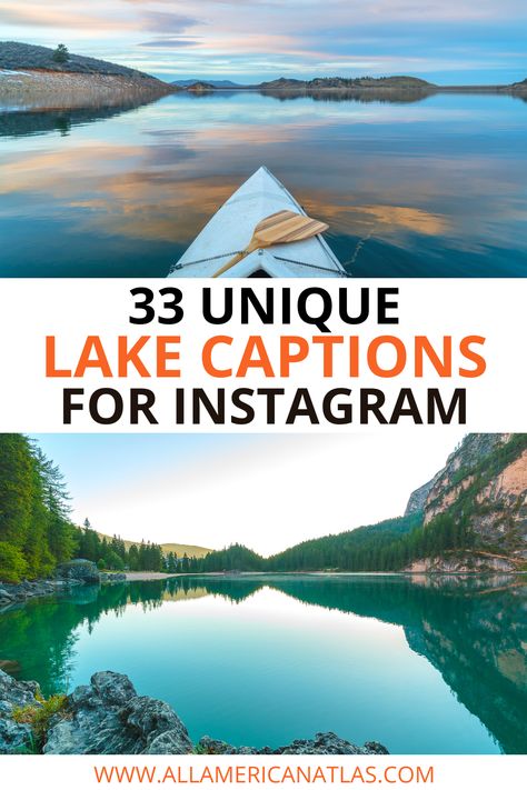 Check out these lake captions for Instagram, including the best lake quotes for Instagram, Instagram lake captions, and lots more Instagram ideas to go with your lake photos. Lake Ig Captions, Lake Boat Captions Instagram, Cottage Captions For Instagram, Captions For Lake Pictures, Insta Captions For Lake Pics, Lake Quotes For Instagram, Lake Instagram Captions, Lake Captions For Instagram, Boat Captions