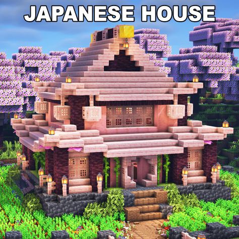 Minecraft Cherry Japanese House ⚒️ Rate from 1-10? 🎥 Full Tutorial on my YouTube channel! 💾 World Download on Patreon ✅ Follow for OP Minecraft Builds 📢 Share with your Friends 💬 Rate this Build 1-10 🔖Tags 🔖 #minecraft #minecraftmemes #minecraftpe #minecrafters #minecraftbuilds #minecraftideas #gaming #reels #viral #fyp Pink Japanese House Minecraft, Minecraft Cherry Japanese House, Minecraft Tokyo Builds, Minecraft Japanese Roof Tutorial, Anime Builds In Minecraft, Anime Inspired Minecraft Builds, Minecraft Building Ideas Japanese House, Japanese Minecraft Builds House, Japanese Home Minecraft