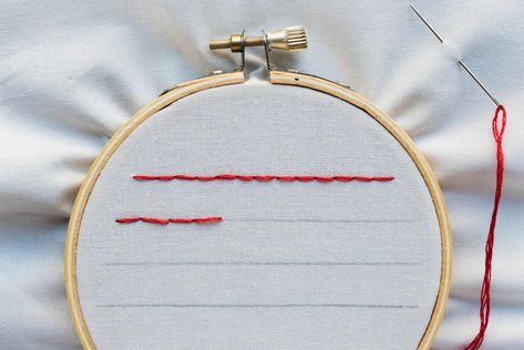 This Simple Straight Stitch Tutorial is definitely one you will want to learn if you are just starting to try embroidery. The straight stitch is a really great stitch to know and learn because it is super versatile when it comes to embroidery. Straight Stitch Embroidery, French Knot Hairstyle, Embroidery Journal, Knot Stitch, Knot Embroidery, French Knot Stitch, French Knot Embroidery, Hand Stitches, Textile Techniques