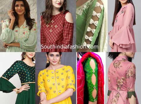 Check out latest stylish trendy kurti sleeves designs 2019 that you can try with kurtis, kurtas, salwar kameez, anarkali suits Salwar Sleeve Designs Pattern, Chudidar Sleeve Designs Latest, Kurti Slive Designs Latest, Full Slives Designs For Kurti New, Salwar Sleeves Pattern, Elbow Hands Designs For Kurtis, Anarkali Sleeves Designs, Kurti Sleeves Design Patterns, Neck And Sleeves Designs For Suits