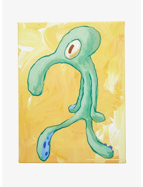 SpongeBob SquarePants Bold And Brash Mini Canvas Wall Art Squidward Painting, Mini Tela, Bold And Brash, Spongebob Painting, Simple Canvas Paintings, Cute Canvas Paintings, Cute Canvas, Small Canvas Art, Aesthetic Painting