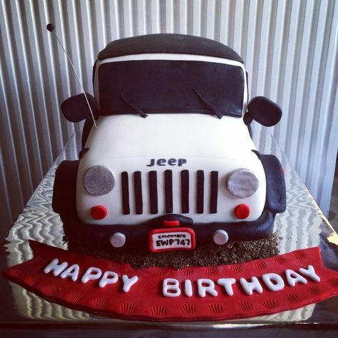 jeep birthday cake jeep birthday party ideas ollies jeep don 65th jeep ... Jeep Birthday Cake, Jeep Birthday, Jeep Wedding, Thar Jeep, Car Cakes For Boys, Jeep Cake, Birthday Cake Images, Unique Vehicles, Cake 5