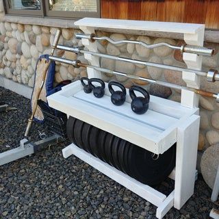 DIY Weight and Barbell Storage Rack : 4 Steps (with Pictures) - Instructables Barbell Storage Ideas, Home Gym Weight Storage, Weight Storage Ideas Home Gyms, Dumbbell Storage Diy, Gym Weight Storage Diy, Diy Weight Storage, Weight Holder Rack Diy, Diy Weight Rack For Plates, Diy Weight Rack