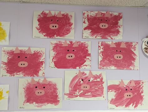 Pig In Mud Craft, Farm Themed Art For Toddlers, Farm Theme Arts And Crafts, Barnyard Animal Crafts, On The Farm Art Preschool, Preschool Farm Animal Art, In The Farm Preschool Activities, Farm Study For Preschool, Infant Farm Activities