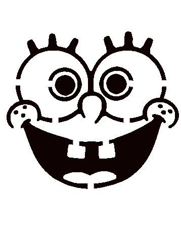 Spongebob Free Pumpkin Printables | Spongebob by ~Arch-vile4 on deviantART | stencils | Pinterest Spongebob Pumpkin Carving, Spongebob Pumpkin, Minion Stencil, Carving Stencils Templates, Pumpkin Template Printable, Pumpkin Carving Stencils Templates, Halloween Pumpkin Stencils, Carving Templates, Pumpkin Stencils