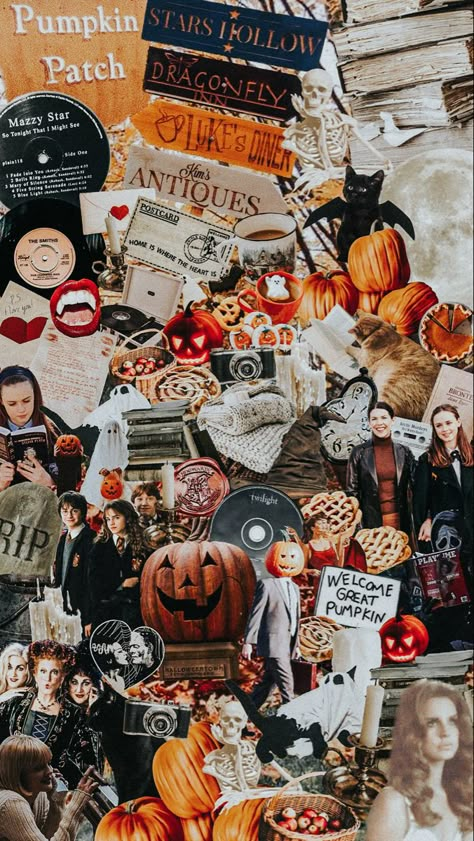 Halloween Witch Background, Halloween Backgrounds Collage, Hocus Pocus Collage, Hocus Pocus Halloween Wallpaper, Hocus Pocus Background, Hygge Halloween, Punk Bedroom Decor, Hocus Pocus Wallpaper, Halloween Collage Wallpaper