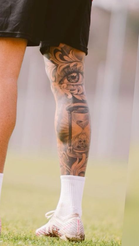 Men’s Leg Sleeve Ideas, Men’s Forearm Sleeve, Men Leg Sleeve Tattoo Ideas, Leg Sleeve Tattoo Men, Lower Leg Tattoos For Men, Calf Sleeve Tattoo Men, Leg Tats Men, Tattoos For Men Unique, Leg Sleeve Tattoo Male