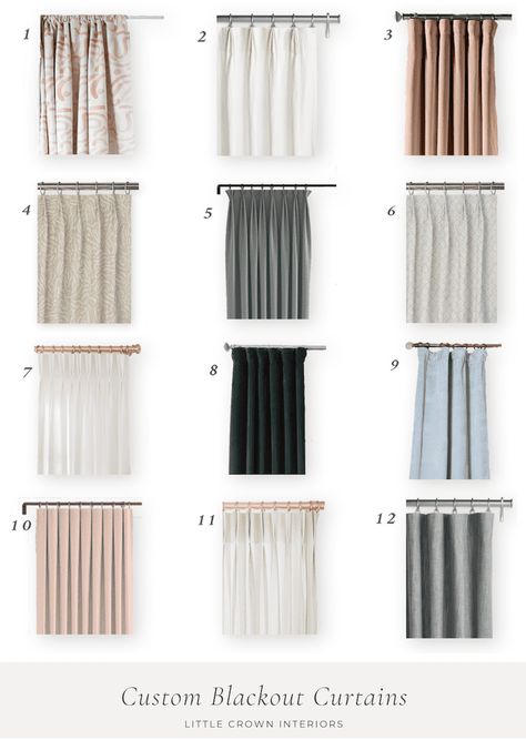 My Ultimate Guide to Nursery Blackout Curtains - Little Crown Interiors Acrylic Curtain Rods, Neutral Nursery Design, Blackout Curtains Living Room, Nursery Tips, Nursery Photos, Nursery Blackout Curtains, Nursery Design Board, Nursery Design Neutral, Pink Blackout Curtains