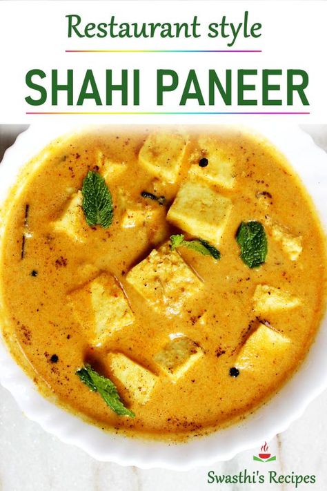 Sahi Paneer, Shahi Paneer Recipe, Naan Roti, Wait Loss, Paneer Makhani, Indian Dinner Recipes, Paneer Dishes, Indian Dinner, Paneer Recipe