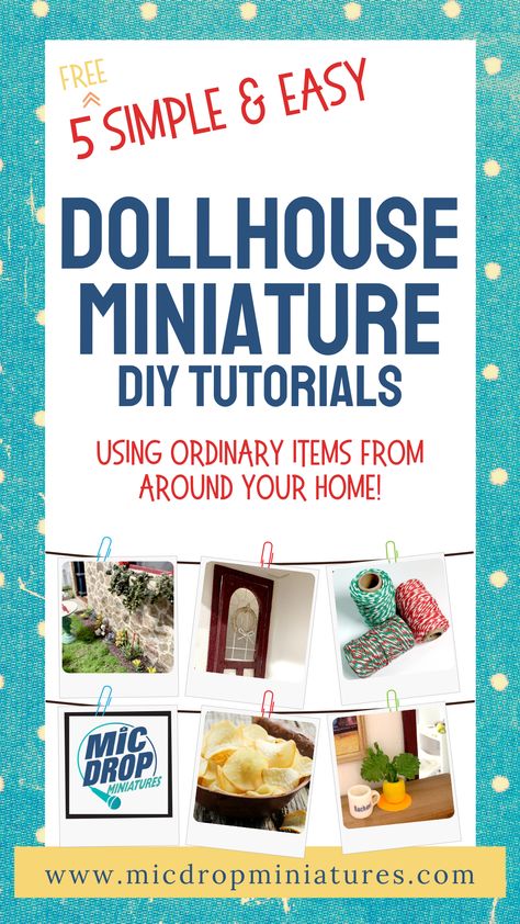 Making Dollhouse Miniatures, Diy Dollhouse Accessories Miniature Tutorials, How To Make Miniature Furniture, How To Make Miniatures, Diy Miniature Dollhouse Accessories, Dollhouse Miniatures Diy 1:12, Making Miniatures Diy, Miniature Crafts Diy How To Make, How To Make Miniature Things