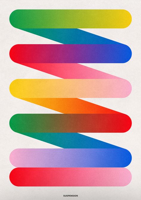 SUSPENSION | byJER Iq Logo, Contemporary Graphic, Abstract Poster, Graphic Design Posters, Color Theory, Abstract Shapes, Visual Artist, Graphic Design Inspiration, Creative Work