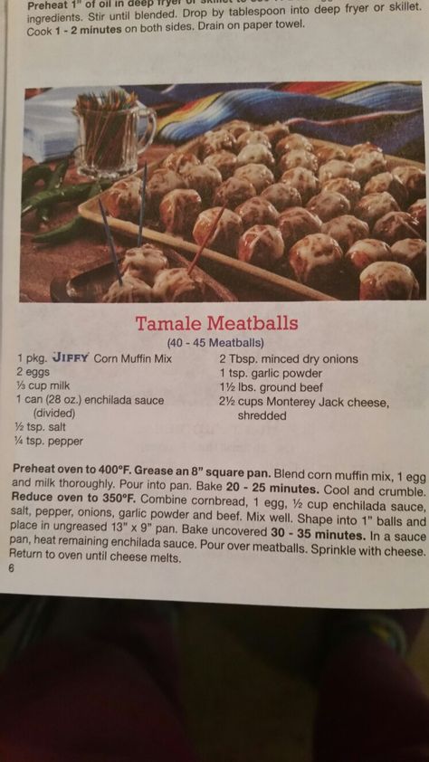 Tamale Meatballs, Texas Tamale Meatballs, Tamale Balls Recipes, Tamale Balls, Jiffy Corn Muffin Mix, Tamale Recipe, Beef Meat, Mexican Dessert Recipes, Corn Muffin Mix