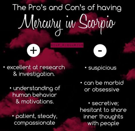 Mercury Scorpio, Astrology 101, Gemini Rising, Planet Signs, Scorpio Zodiac, Human Behavior, Mbti, Astrology, Planets