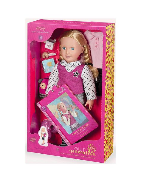 Our Generation Hally | very.co.uk Og Dolls, Nancy Doll, Generation Dolls, Create Your Own Story, Bright Blue Eyes, American Girl Doll Accessories, Our Generation Dolls, Fancy Nancy