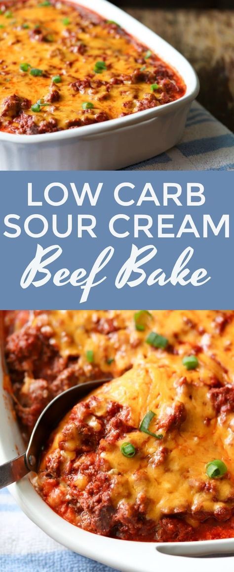 low carb beef bake Sour Cream Beef Bake, Beef Bake, Low Carb Menu, Creamed Beef, Keto Casserole, Low Carb Casseroles, Low Carb Diets, Low Carb Eating, Diet Vegetarian