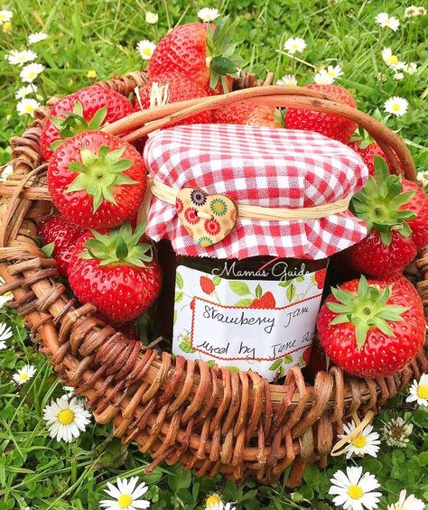 Strawberry Jam 😊💗 Jamming Aesthetic, Nature And Flowers, Berry Shortcake, Marmalade Recipe, Blackberry Jam, Golden Days, Pinoy Food, Cottage Core Aesthetic, Aesthetic Nature