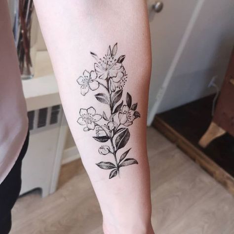 3d Flower Tattoos, Laurel Tattoo, Dogwood Flower Tattoos, Myrtle Flower, Laurel Flower, Bloom Tattoo, Heliconia Flower, Larkspur Flower, Rose Flower Tattoos