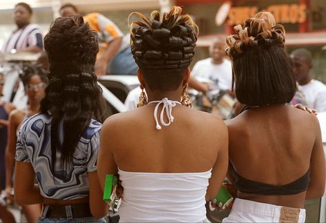 Freaknik Documentary: Atlanta’s Rowdy Spring Festival Revisited - The New York Times Freaknik Hairstyles, Justine Skye Style, 90s Black Culture Aesthetic, Johnny Crawford, Justine Skye, Texturizer On Natural Hair, 90s Outfit, Black Excellence, Black Culture