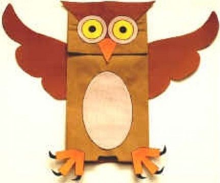 Owl Puppet, Owl Craft, Paper Bag Crafts, Paper Bag Puppets, Cadeau Parents, Paper Owls, Owl Party, Puppet Crafts, Owl Theme