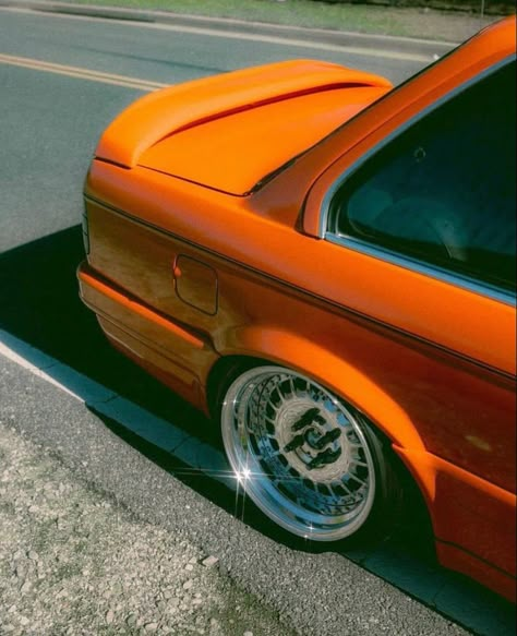 Automobile Photography, Classic Car Photography, Orange Car, Street Racing Cars, Expedition Vehicle, Cars And Coffee, Track Car, Automotive Photography, Bmw E30