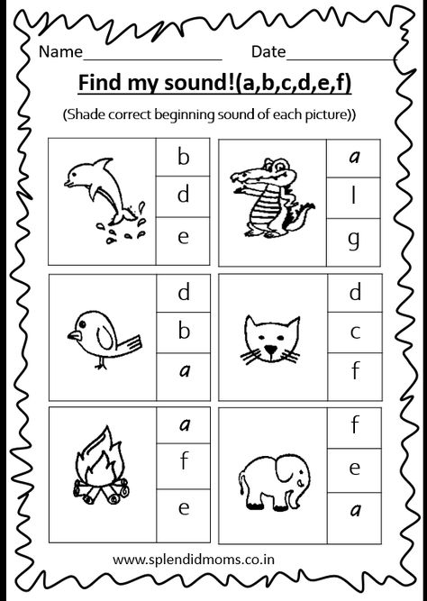 Practice Letter Sound Worksheets Letter Sound Worksheets, Word In English, Learn Phonics, English Practice, Blending Sounds, Kids Worksheets Preschool, Letter Sound, English Phonics, Beginning Sound