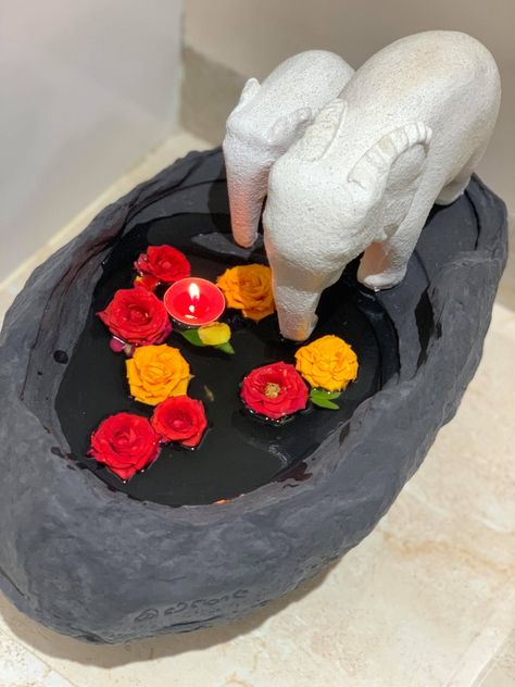 Yanai Uruli, an home decorative product of Greymode. Buy uruli online now! Manduva House, Fairy Garden Bird Bath, House Beautiful Living Rooms, Floral Rangoli, Miniature Zen Garden, Decorate Ideas, Pooja Decor, Clay Decor, Miniature Decor