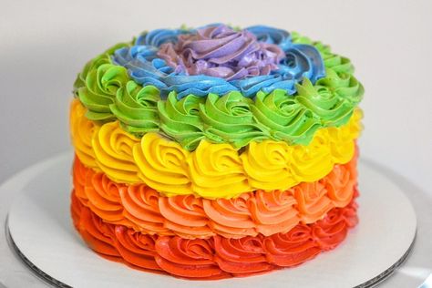 [homemade] rainbow cake for a one year old to smash everywhere! : food🌑More Pins Like This One At FOSTERGINGER @ PINTEREST 🌑No Pin Limits🌑でこのようなピンがいっぱいになる🌑ピンの限界🌑 Diy Rainbow Cake, Rainbow Smash Cake, Rainbow Smash Cakes, Basic Vanilla Cake Recipe, Online Birthday Cake, Rainbow Frosting, Color Cake, Colorful Cake, Rainbow First Birthday