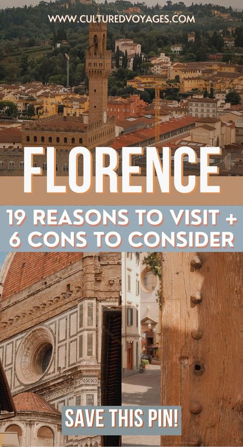 Wondering if Florence is worth your visit? Explore the top reasons to go, from must-see attractions and essential travel tips to the best things to do. Learn the ideal time to visit and the best ways to get there, ensuring you make the most of your Florence adventure.4o mini is florence worth visiting | is florence worth seeing | is florence good to visit | Is Florence worth it | sicily | italy travel Florence Italy Travel, Visit Florence, Belgium Germany, Italy Florence, Arno River, Italian Holiday, Uffizi Gallery, Florence Tuscany, Travel Italy