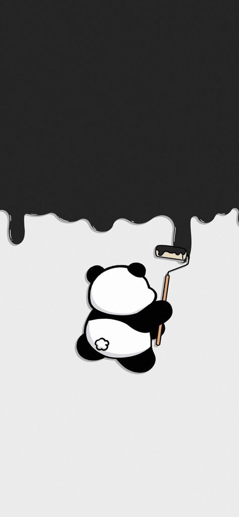 Wallpapers Panda Cute, Panda On Wall, Panda Wall Drawing, Panda Wallpaper Iphone Backgrounds, I Phone Wallpaper 15 Aesthetic, Cute Wallpaper Backgrounds Disney Iphone, Panda Drawing Aesthetic, Panda Background Wallpapers, Panda Cartoon Wallpapers