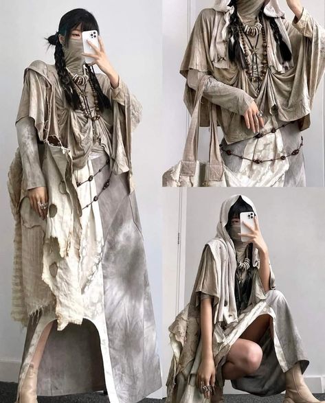 Nature Outfits, Dystopian Fashion, Apocalyptic Fashion, Desert Fashion, Unique Outfit, Weird Fashion, Swaggy Outfits, Grunge Fashion, Military Fashion