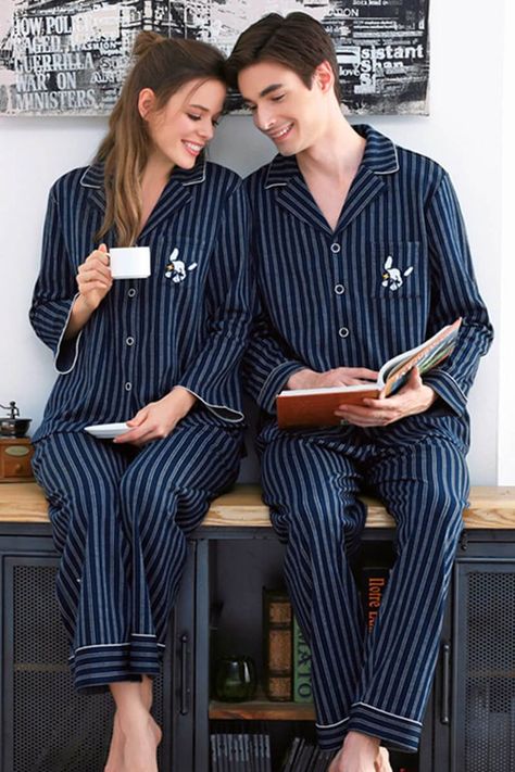 Matching Pajamas for Couples, 4 Piece Silk Pajamas Short Sleeve Button Down Pjs Sets Mr Mrs Pajamas Wedding #Pinterestidea #love #pinterest #valentine #mr&mrs #ad Pajamas For Couples, Matching Couple Pajamas, Silk Pajamas Shorts, Silk Pjs, Cotton Pajamas Women, Couple Pajamas, Pyjama Sets, Pajamas Sets, Pajamas Comfy