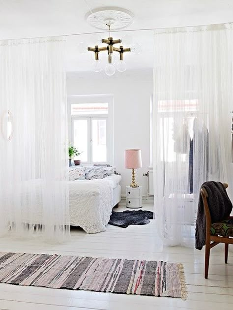 Curtain room divider diy