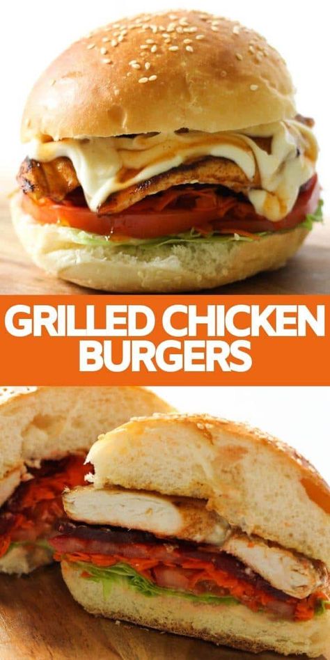 Juicy Grilled Chicken Breast, Soft Burger Buns, Crockpot Goulash Recipe, Chicken Fillet Burger, Crockpot Goulash, Grilled Chicken Sandwich Recipes, Grilled Chicken Burgers, Chicken Breast Sandwich, Juicy Grilled Chicken