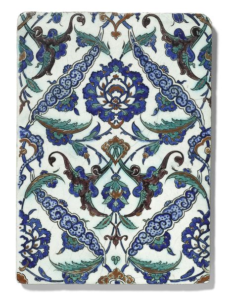 architectural ||| sotheby's l18220lot9s738en Well House, Iznik Tile, Turkish Tile, Turkish Tiles, Greek Design, Arabesque Pattern, Turkish Ceramics, Design Motifs, Turkish Design