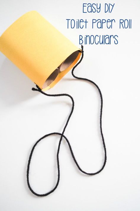 Toilet Paper Roll Binoculars, Paper Roll Binoculars, Camp Crafts For Kids, Binocular Craft, Camping Craft, Diy Toilet Paper, Camping Crafts For Kids, Fun Camp, Toilet Roll Craft