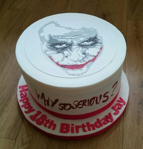 Batman Joker why so serious 18th birthday cake Joker Why So Serious, Cake Designs Images, 18th Birthday Cake, Cake Stuff, Why So Serious, Batman Joker, 18th Birthday, Cake Designs, Batman