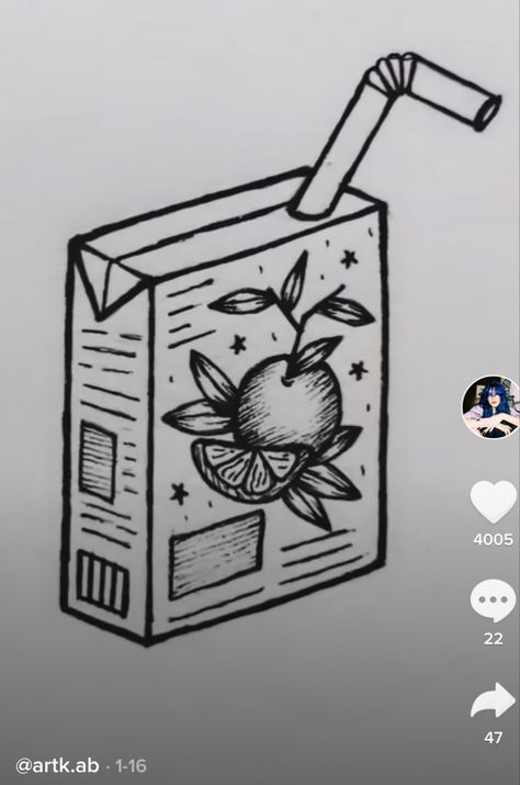 Apple Juice Box Tattoo, Juice Carton Tattoo, Apple Juice Tattoo, Orange Juice Box Tattoo, Orange Juice Carton Tattoo, Sugar Cube Tattoo, Juicebox Drawing, Orange Juice Noah Kahan Tattoo, Orange Juice Tattoo Noah Kahan