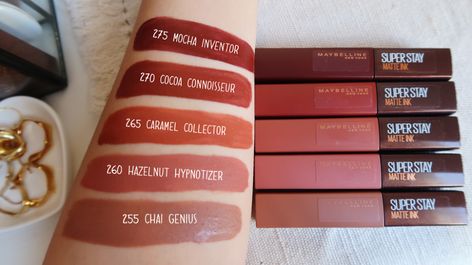 Maybelline Matte Ink Swatches, Maybelline Super Stay Matte Ink Swatches, Superstay Matte Ink Swatches, Super Stay Matte Ink Swatches, Maybelline Vinyl Ink Swatches, Maybelline Lipstick Superstay, Maybelline Lipstick Swatches, Maybelline Matte Lipstick, Maybelline Matte Ink