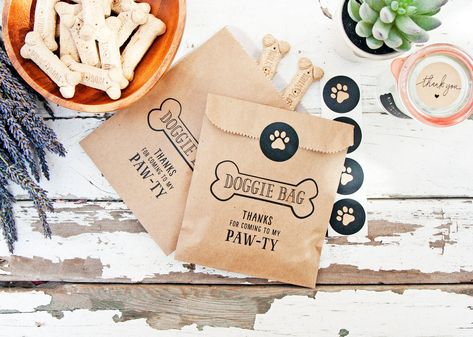 Dog Treat Packaging, Doggie Bag, Dog Biscuit, Dog Birthday Gift, Dog Birthday Cake, Dog Bakery, Dog Birthday Party, Puppy Birthday, Dog Biscuits