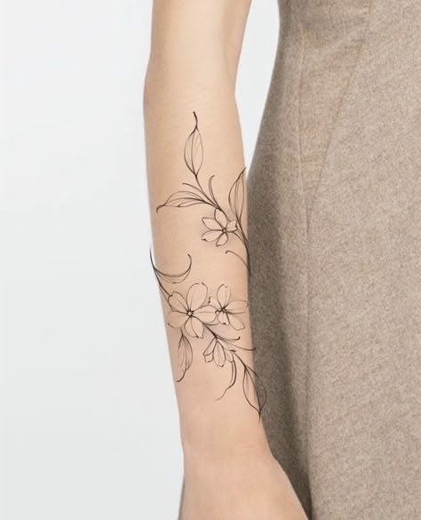 Tattoo Wrap Around Wrist, Arm Wrap Tattoo, Wrap Around Wrist Tattoos, Wrap Around Tattoo, Around Arm Tattoo, Wrap Tattoo, Flower Wrist Tattoos, Tattoos For Women Flowers, Tasteful Tattoos