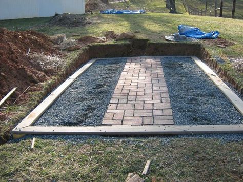 Greenhouse Foundation, Greenhouse Floor, Green House Ideas, Shed Greenhouse, Outdoors Ideas, Greenhouse Shed, Greenhouse Garden, Wooden Greenhouses, Small Greenhouse