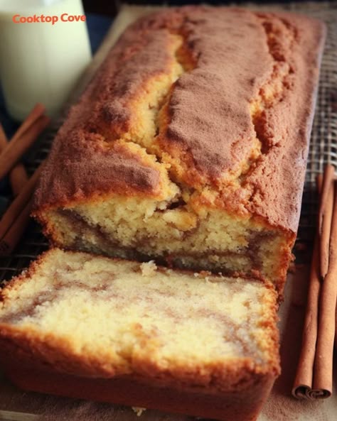 My Amish neighbor brought this over, and in moments, no crumbs were left Amish Cinnamon Bread, Cinnamon Bread Recipe, Amish Bread, Friendship Bread, A Loaf Of Bread, Muffin Bread, Loaf Cakes, Breakfast Sweets, Gateaux Cake