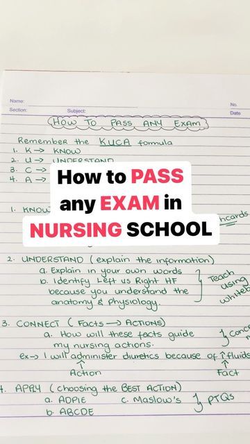 Nurse Vicky | PhDN-C, RN | Author on Instagram: "How to pass any exam in nursing school. Comment down below if you will try this! #nurse #nursing #nursingstudent #nursingschool #nursinglife #nursingstudents #nclex #nclexpn #nursepractitioner" Nurse Educator, Nclex Pn, Student Tips, Nursing Exam, Nursing Student Tips, Nursing Education, Nursing Student, Nclex, Nurse Practitioner