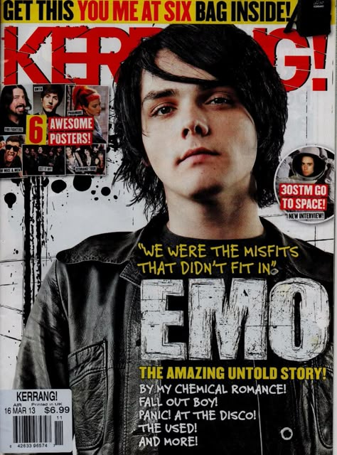 MCR 🖤 My Chemical Romance Poster, 2000s Magazines, Music Freaks, I Love Mcr, Sweet Revenge, Palaye Royale, Teen Magazine, Book Writer, Music Magazines