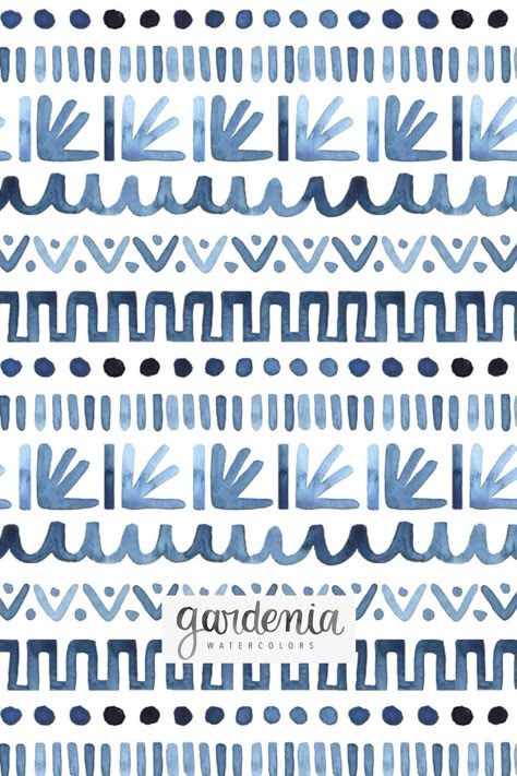 African Pattern Design, Paper Art Design, Aztec Art, Designer Art, Design Course, Design Patterns, Watercolor Pattern, Art And Design, Surface Pattern Design