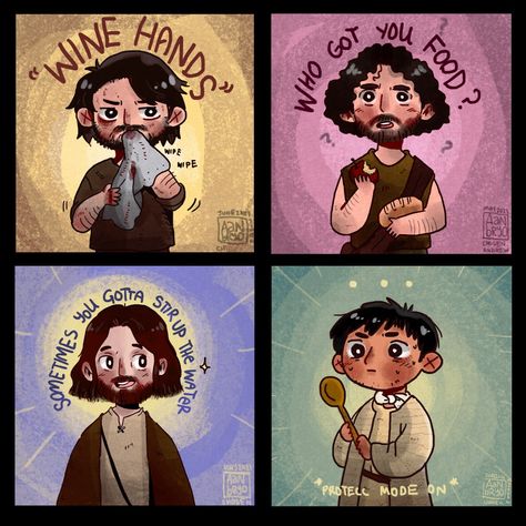 The Chosen Drawings, The Chosen Fanart, The Chosen Wallpaper, Bible Fanart, Jesus Fanart, The Chosen Tv Series, Christian Illustration, Christian Cartoons, Jesus Drawings