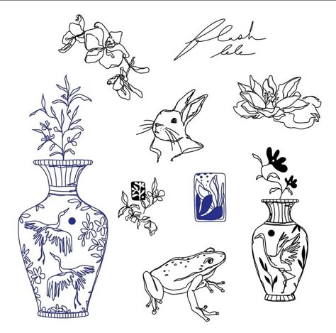 Antique Vase Drawing, Vase Tattoo Fine Line, Antique Vase Tattoo, Fine Line Vase Tattoo, Fine Line Sketches, Fine Line Illustration, Vase Tattoo, Wrap Around Tattoo, Flash Tattoo Designs