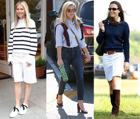 celebrities with a preppy look | 40plusstyle.com Preppy Celebrities, Preppy Style Over 40, Preppy Watch, Wasp Style, Preppy Capsule Wardrobe, Preppy Style Outfits, Preppy Looks, Classic Preppy Style, Preppy Clothing